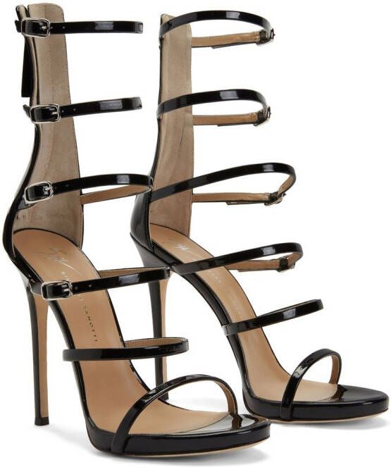 Giuseppe Zanotti Margaret sandalen met meerdere bandjes Zwart