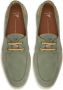 Giuseppe Zanotti Maui String suède loafers Groen - Thumbnail 4