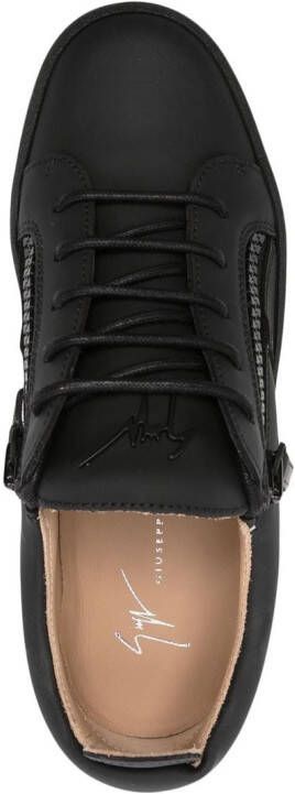 Giuseppe Zanotti May London leren sneakers Zwart