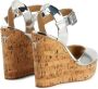 Giuseppe Zanotti Maylin sandalen met sleehak Zilver - Thumbnail 3