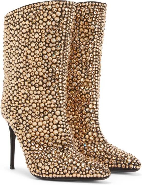 Giuseppe Zanotti Merissa Sparkle laarzen Beige