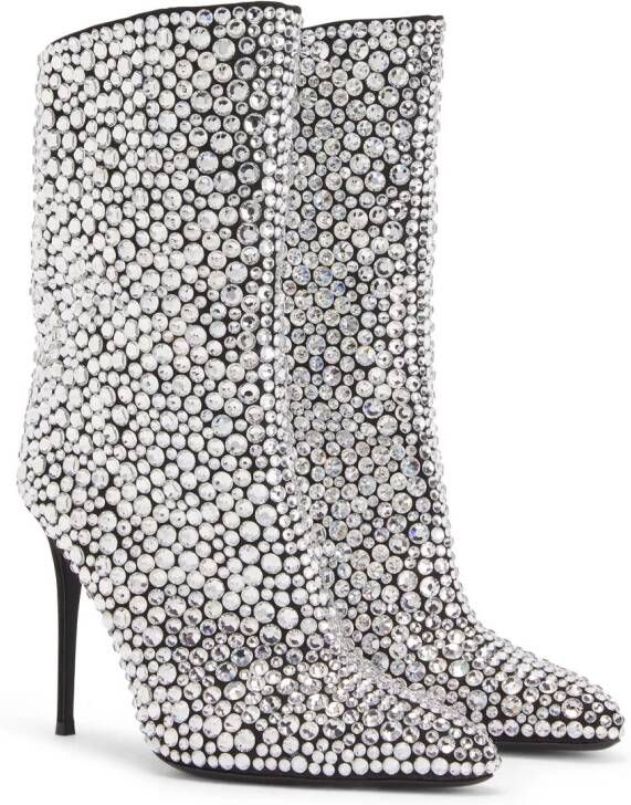 Giuseppe Zanotti Merissa Sparkle laarzen Zilver