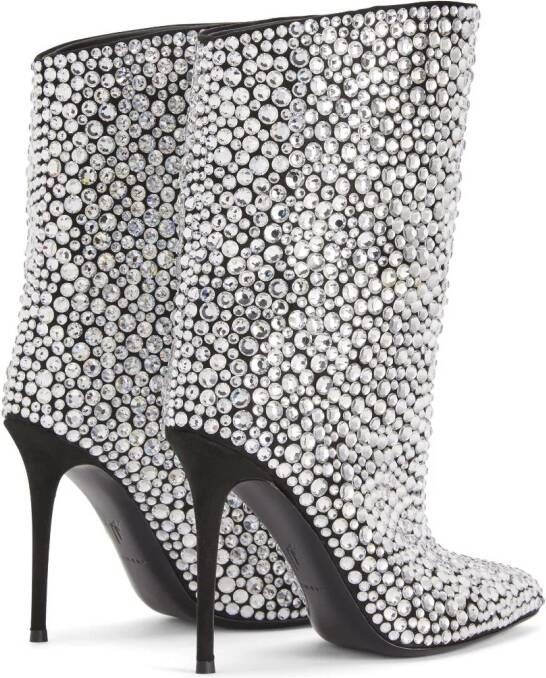 Giuseppe Zanotti Merissa Sparkle laarzen Zilver