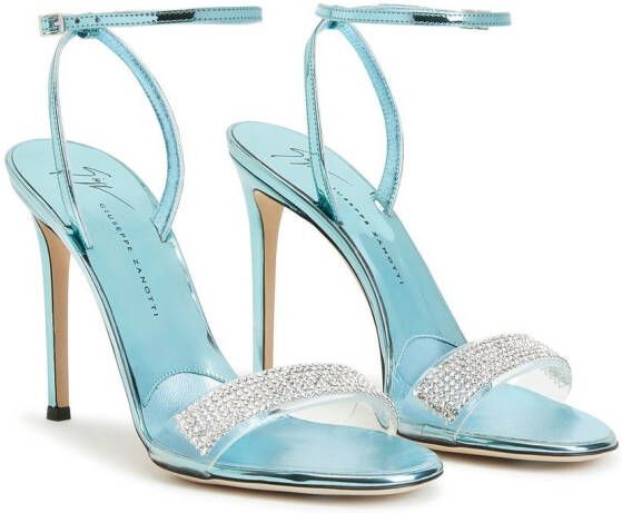 Giuseppe Zanotti Metallic sandalen Blauw