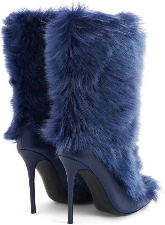 Giuseppe Zanotti Micole lammy laarzen Blauw