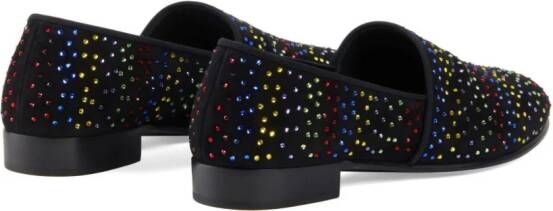 Giuseppe Zanotti Mister Euphoria suède loafers Zwart