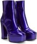 Giuseppe Zanotti Morgana enkellaarzen met plateauzool Blauw - Thumbnail 2