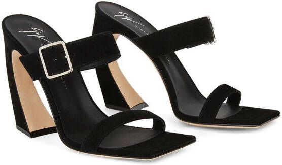 Giuseppe Zanotti Musa suède sandalen Zwart