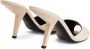 Giuseppe Zanotti Mystero 90 mm leren muiltjes Beige - Thumbnail 3