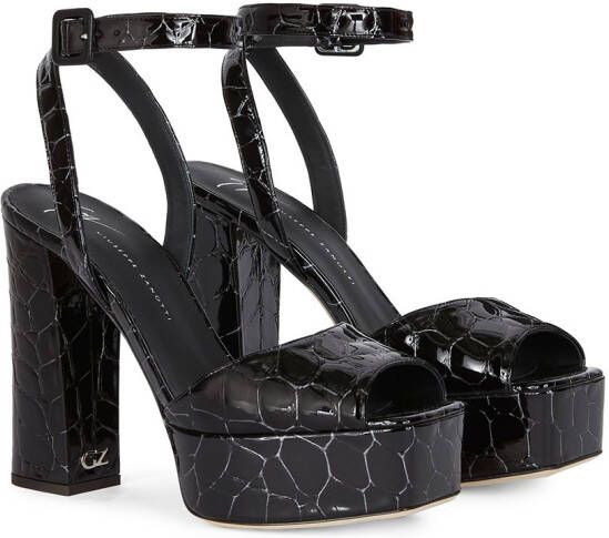 Giuseppe Zanotti New Betty sandalen met open neus Zwart