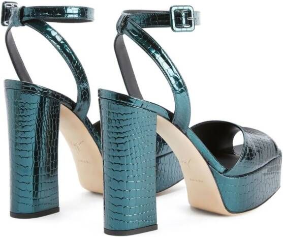 Giuseppe Zanotti New Betty sandalen nmet gesp Groen