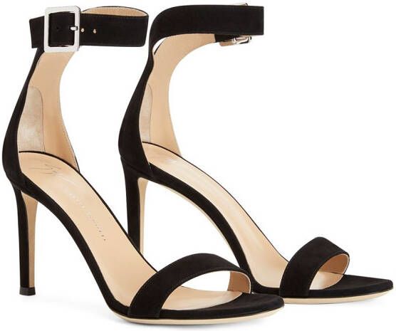 Giuseppe Zanotti Neyla sandalen met enkelbandje Zwart