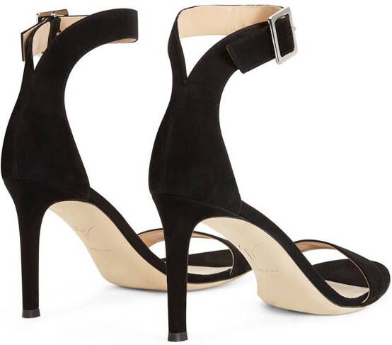 Giuseppe Zanotti Neyla sandalen met enkelbandje Zwart