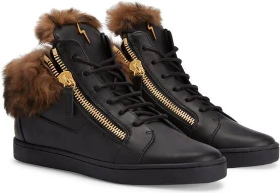 Giuseppe Zanotti Nicki leren sneakers Zwart