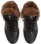 Giuseppe Zanotti Nicki leren sneakers Zwart - Thumbnail 4