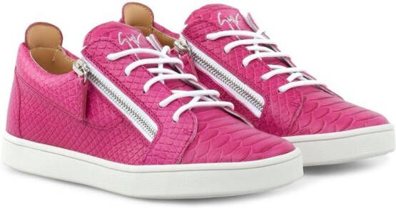 Giuseppe Zanotti Nicki low-top sneakers Roze