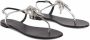 Giuseppe Zanotti Nimes sandalen verfraaid met kristal Zilver - Thumbnail 3