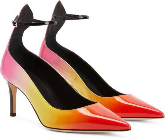 Giuseppe Zanotti Pumps met puntige neus Geel