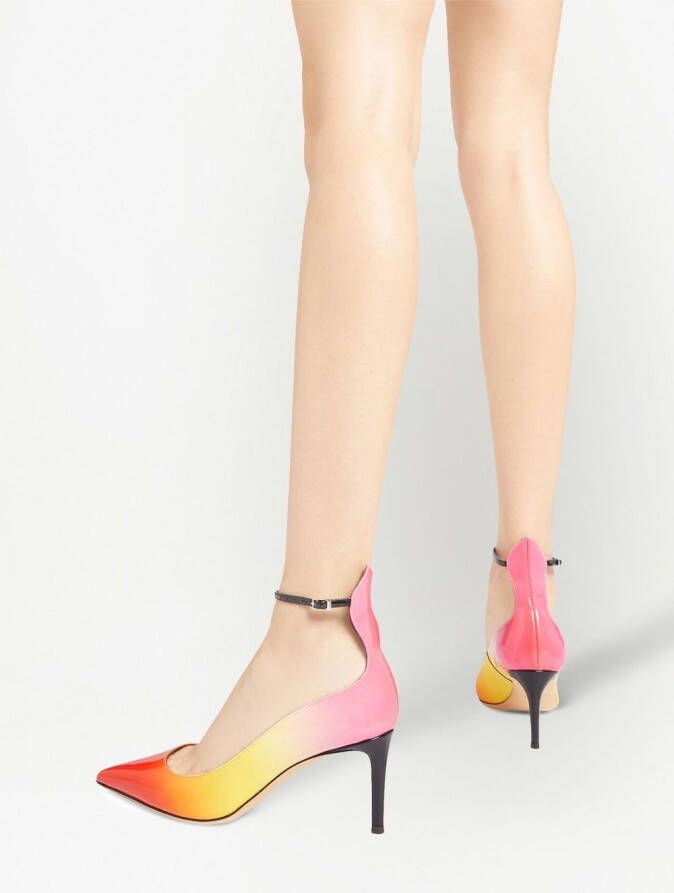 Giuseppe Zanotti Pumps met puntige neus Geel