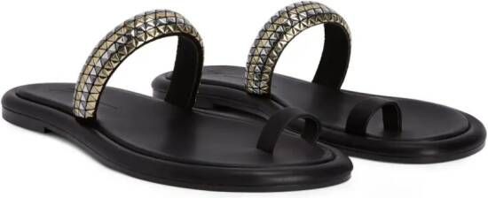 Giuseppe Zanotti Redouart sandalen met studs Zwart