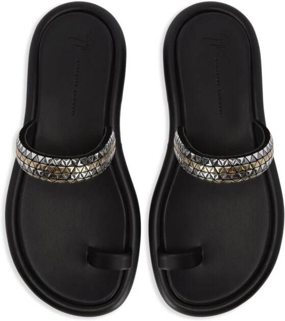 Giuseppe Zanotti Redouart sandalen met studs Zwart