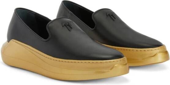 Giuseppe Zanotti Remye leren loafers Zwart