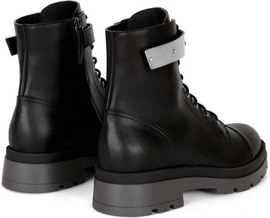 Giuseppe Zanotti Ruger veterlaarzen Zwart