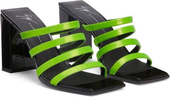 Giuseppe Zanotti Sandalen met blokhak Groen