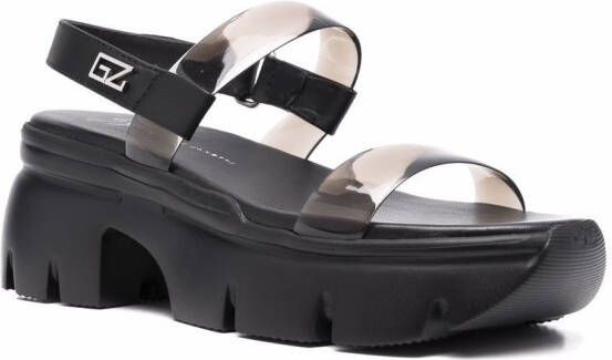 Giuseppe Zanotti Sandalen met open neus Zwart