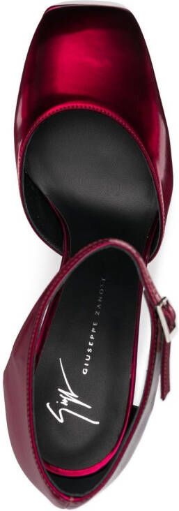 Giuseppe Zanotti Sandalen met plateauzool Rood