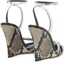 Giuseppe Zanotti Sandalen met slangenleer-effect Zilver - Thumbnail 3