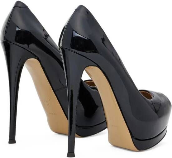 Giuseppe Zanotti Sharon leren pumps Zwart