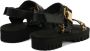 Giuseppe Zanotti Shyan chunky suède sandalen met print Zwart - Thumbnail 3