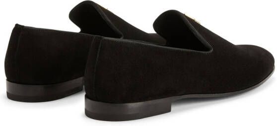 Giuseppe Zanotti Suède loafers Zwart