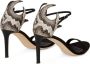 Giuseppe Zanotti Snake sandalen met hak Zwart - Thumbnail 3