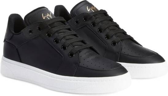 Giuseppe Zanotti Sneakers met geperforeerd detail Zwart