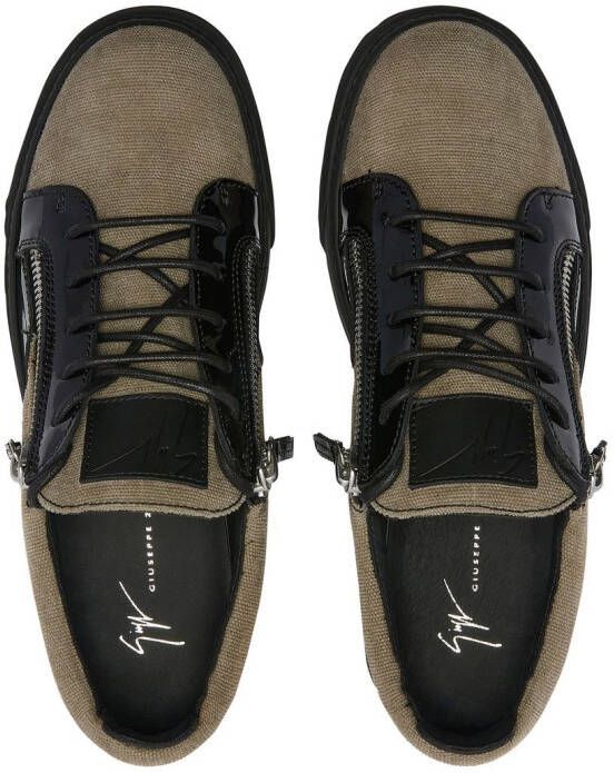 Giuseppe Zanotti Sneakers met vlakken Beige