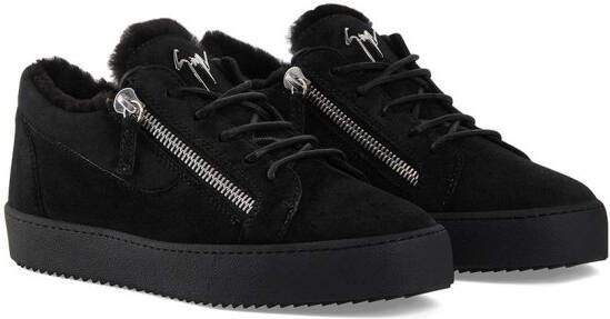 Giuseppe Zanotti Sneakers met zijrits Zwart