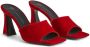 Giuseppe Zanotti Solhene fluwelen sandalen Rood - Thumbnail 2