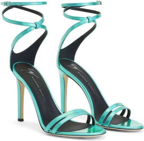 Giuseppe Zanotti Stiletto sandalen Blauw