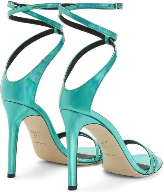 Giuseppe Zanotti Stiletto sandalen Blauw