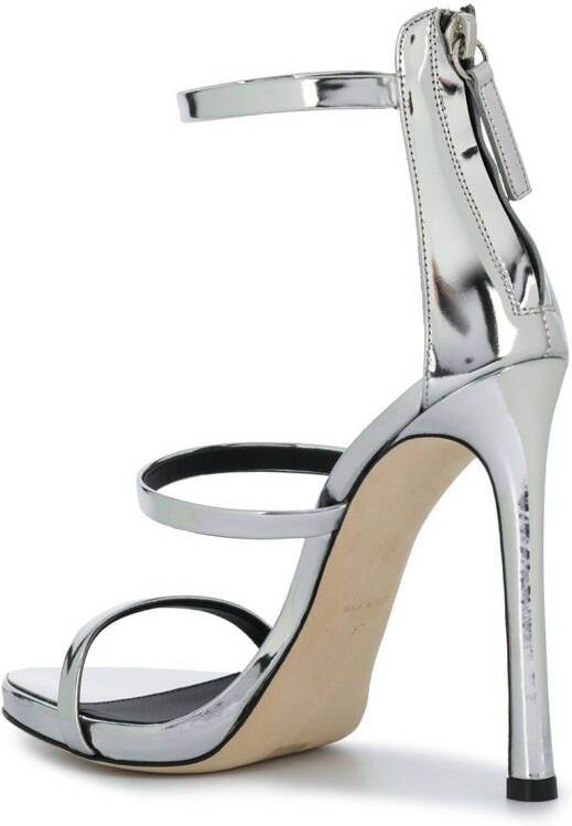 Giuseppe Zanotti Stiletto sandalen Zilver