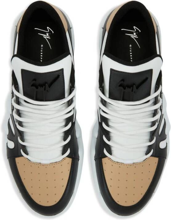 Giuseppe Zanotti Talon geperforeerde sneakers Zwart