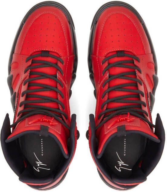 Giuseppe Zanotti Talon high-top sneakers Rood