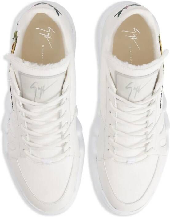 Giuseppe Zanotti Talon low-top sneakers Wit