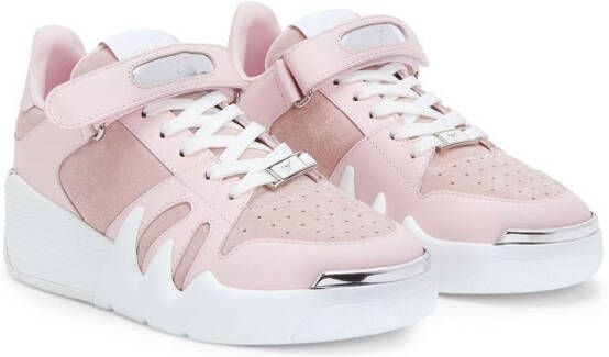 Giuseppe Zanotti Talon sneakers met klittenband Roze