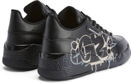 Giuseppe Zanotti Talon sneakers met print Zwart
