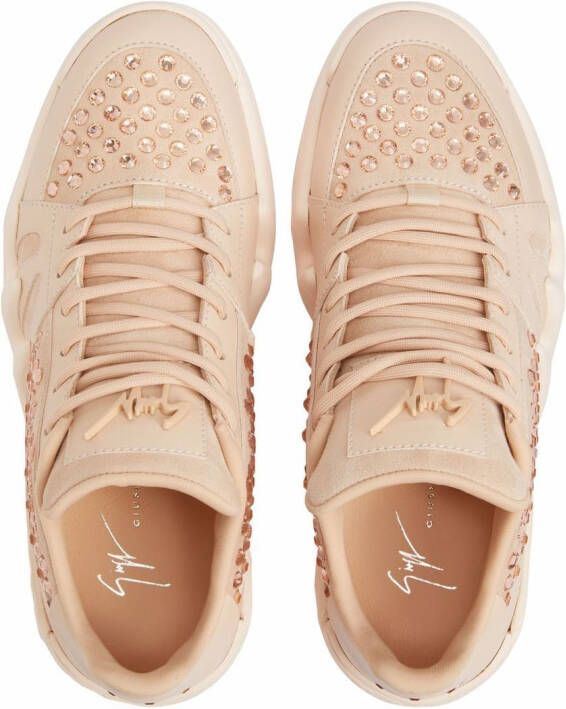 Giuseppe Zanotti Talon sneakers met vlakken Roze