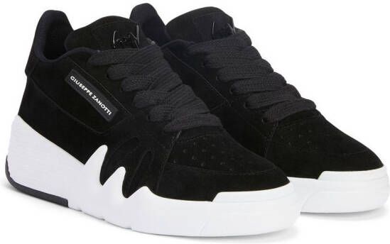 Giuseppe Zanotti Talon sneakers met vlakken Zwart