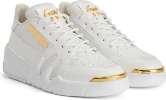 Giuseppe Zanotti Talon Winter leren sneakers Wit